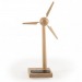 Miniature du produit Mini eolienne bois 17 cm panneau solaire sur socle 0