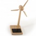 Miniature du produit Mini eolienne bois 17 cm panneau solaire sur socle 1